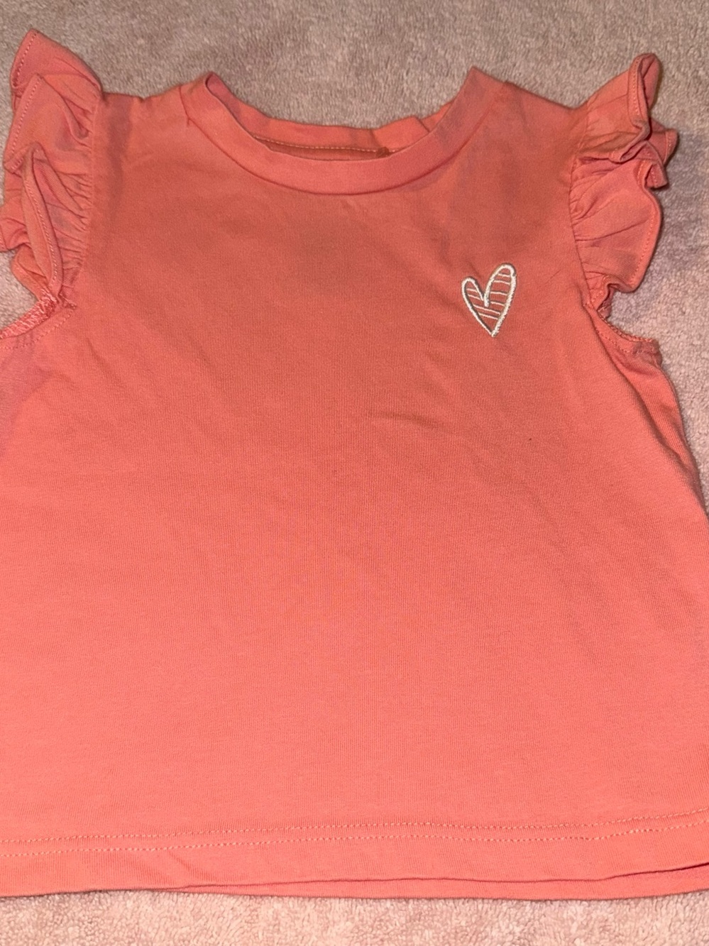 Bearpaw Toddler Girls Size 4T Ruffle Sleeves Shirt